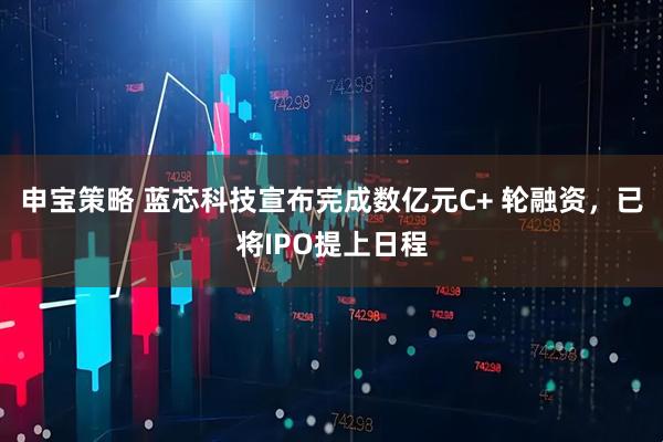 申宝策略 蓝芯科技宣布完成数亿元C+ 轮融资，已将IPO提上日程