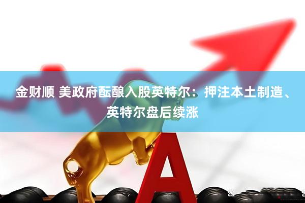 金财顺 美政府酝酿入股英特尔：押注本土制造、英特尔盘后续涨