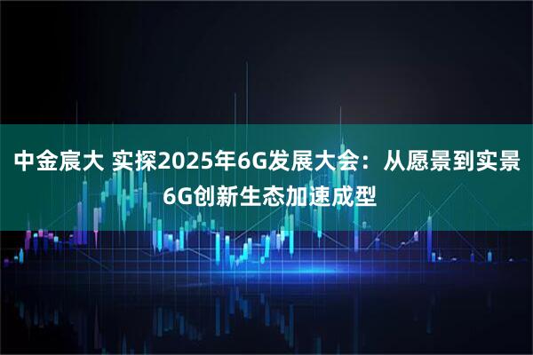 中金宸大 实探2025年6G发展大会:从愿景到实景 6G创新生态加速成型